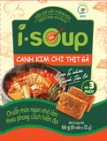  Isoup Viên Canh Kim Chi Thịt Gà Ăn Liền Sấy Thăng Hoa – Túi (66g) 6 Viên 