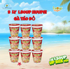  Combo 9 Ly Súp Gà Táo Đỏ Ăn Liền ISOUP HUUPS! Hũ 12G - Súp Ăn Liền Sấy Thăng Hoa 