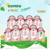  [COMBO 9 TÚI] Sữa Chua Sấy Thăng Hoa IYaua Gấu Hạt Nút Vị Đào Túi 16G 