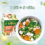  Isoup Combo 6 Túi Canh Rau Củ Nấu Nấm Ăn Liền Sấy Thăng Hoa 