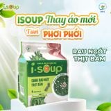  Isoup Combo 6 Túi Canh Rau Ngót Thịt Bằm Ăn Liền Sấy Thăng Hoa 
