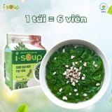  Isoup Combo 6 Túi Canh Rau Ngót Thịt Bằm Ăn Liền Sấy Thăng Hoa 