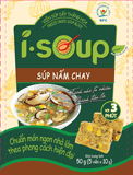  Súp Nấm Chay Ăn Liền ISOUP 50g 05 Viên - Viên Canh Ăn Liền Sấy Thăng Hoa 