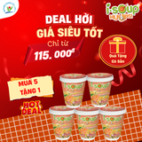  Isoup Huups Combo 5 Ly Súp Cá Hồi Yến Mạch Ăn Liền Sấy Thăng Hoa - 5Ly x 23G 