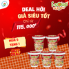  Isoup Huups Combo 5 Ly Súp Gà Táo Đỏ Ăn Liền Sấy Thăng Hoa - 5Ly x 12G 