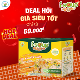  Isoup Huups Súp Nấm Yến Mạch Ăn Liền Sấy Thăng Hoa - Hộp (30g) x 3 Viên X 3 Gói Yến Mạch 