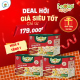  Isoup Huups Combo 3 Hộp Súp Gà Táo Đỏ Ăn Liền Sấy Thăng Hoa - Hộp (30g) x 3 Viên 