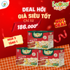  Isoup Huups Combo 3 Hộp Súp Gà Táo Đỏ Ăn Liền Sấy Thăng Hoa - Hộp (30g) x 3 Viên 