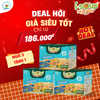  Isoup Huups Combo 3 Hộp Súp Hải Sản Ăn Liền Sấy Thăng Hoa - Hộp (30g) x 3 Viên 