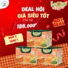  Isoup Huups Combo 3 Hộp Súp Cá Hồi Yến Mạch Ăn Liền Sấy Thăng Hoa - Hộp (30g) x 3 Viên X 3 Gói Yến Mạch 