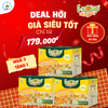  Isoup Huups Combo 3 Hộp Súp Nấm Yến Mạch Ăn Liền Sấy Thăng Hoa - Hộp (30g) x 3 Viên X 3 Gói Yến Mạch 