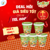  Isoup Huups Combo 5 Ly Súp Nấm Tuyết Tóc Tiên Ăn Liền Sấy Thăng Hoa - 5Ly x 14G 