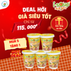  Isoup Huups Combo 5 Ly Súp Nấm Yến Mạch Ăn Liền Sấy Thăng Hoa - 5Ly x 24G 