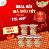  Isoup Huups Combo 5 Ly Súp Gà Táo Đỏ Ăn Liền Sấy Thăng Hoa - 5Ly x 12G 
