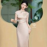  Sườn Xám Dài TRÚC NGUYỆT 