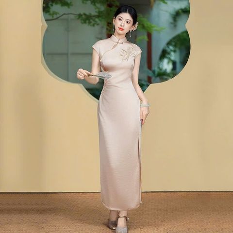  Sườn Xám Dài TRÚC NGUYỆT 