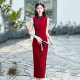  Sườn Xám Dài Phù Dung 