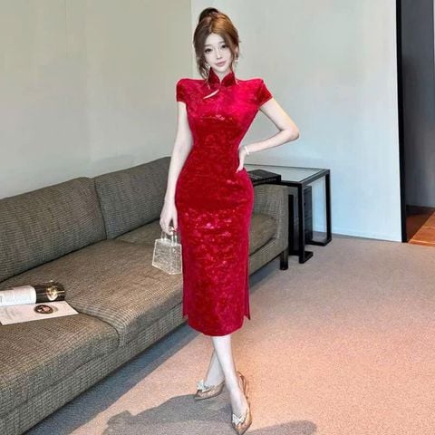  SƯỜN XÁM LỬNG NHUNG ĐỎ 