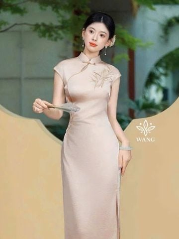  Sườn Xám Dài TRÚC NGUYỆT 