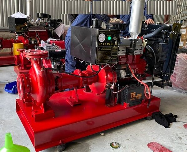 Máy Bơm PCCC Chạy Dầu, Máy Bơm Nước Chữa Cháy Chạy Dầu, Máy Bơm Cứu Hoả Dầu, Máy Bơm Cứu Hoả Có Kiểm Định