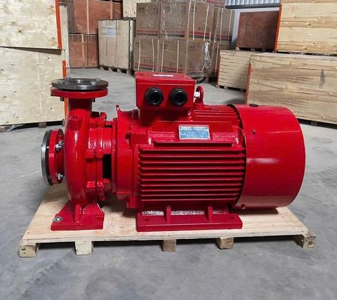 Máy Bơm Cứu Hoả Trục Dời  Động Cơ Điện, Bơm Chữa Cháy Điện, Máy Bơm Chữa Cháy Chạy Điện 75kw, Bơm Nước 75kw