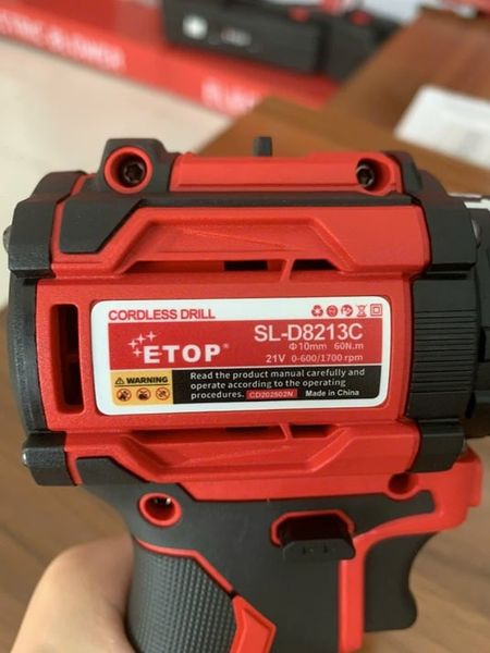 Máy Khoan Pin 10 ly, Khoan pin 10mm, Khoan pin đầu 10, Khoan pin Etop đầu 10