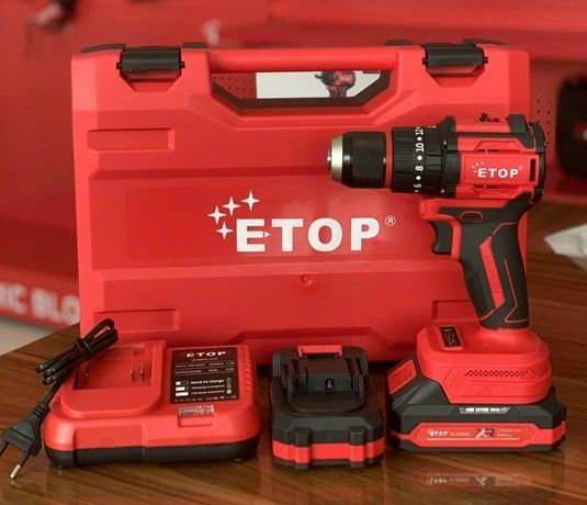 Máy Khoan Pin 10 ly, Khoan pin 10mm, Khoan pin đầu 10, Khoan pin Etop đầu 10