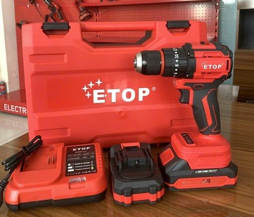 Máy Khoan Pin 10 ly, Khoan pin 10mm, Khoan pin đầu 10, Khoan pin Etop đầu 10