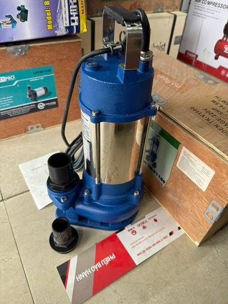 Máy Bơm Chìm Nước Thải Toboki 1100W TK-V1100, Máy Bơm Nước Thải 1.1kw, Máy Bơm Chìm 1.1kW, Máy Bơm Tõm 1100W, Máy Bơm Chống Ngập 1.1kw