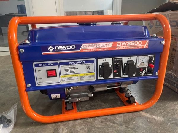 Máy phát điện 2.5KW DEWOO DW3500, Máy phát điện 2,8KW 1 pha., Máy phát điện chạy xăng 3kVA, Máy phát điện gia đình 2.5KW, Máy phát điện 2500-2800W