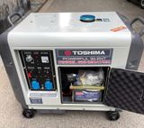  Máy phát điện chạy dầu 5KW TOSHIMA T68E, Máy Phát Điện Có Đề 5kW, Máy Phát Chạy Dầu Có Đề 5kw, Máy Phát Điện Cách Âm 5kw, Máy Phát Gia Đình chạy dầu 