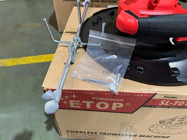 Máy Xoa Vữa Chạy Pin Etop 21V, Máy Xoa Tường Không Dây, Máy Xoa Hồ Pin 21v
