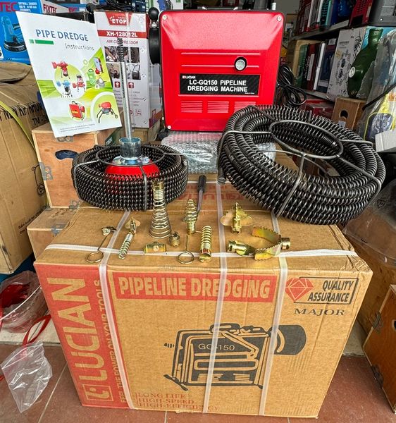 Máy Thông Cống Lucian GQ-150 2000W, Máy Thông Tắc Đường Ống, Máy Thông Ống, Máy Thông Tắc Cống, Máy Thụt Đường Ống