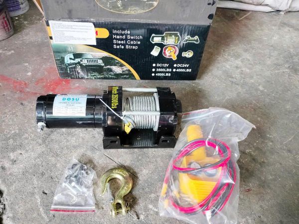 Tời Ắc Quy 12V 24V, Tời Điện 1 Chiều, Tời Điện DOSU DC 24v, Palăng Điện 12V, Máy Tời Ắc Quy 12v