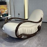  Ghế Bập Bênh Thư Giãn Da Bò Ý EC11T 