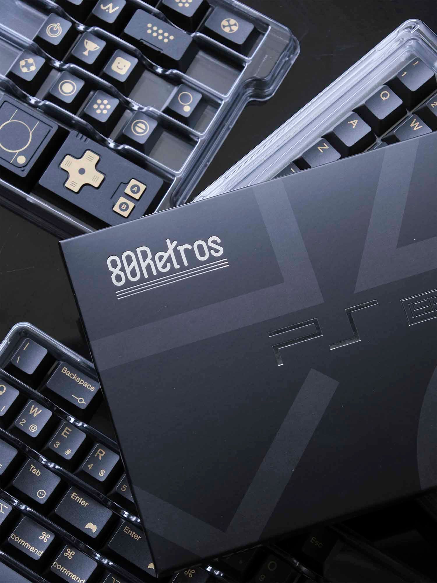 PS 1994 Black & Gold Keycap Set – The Keebs Store