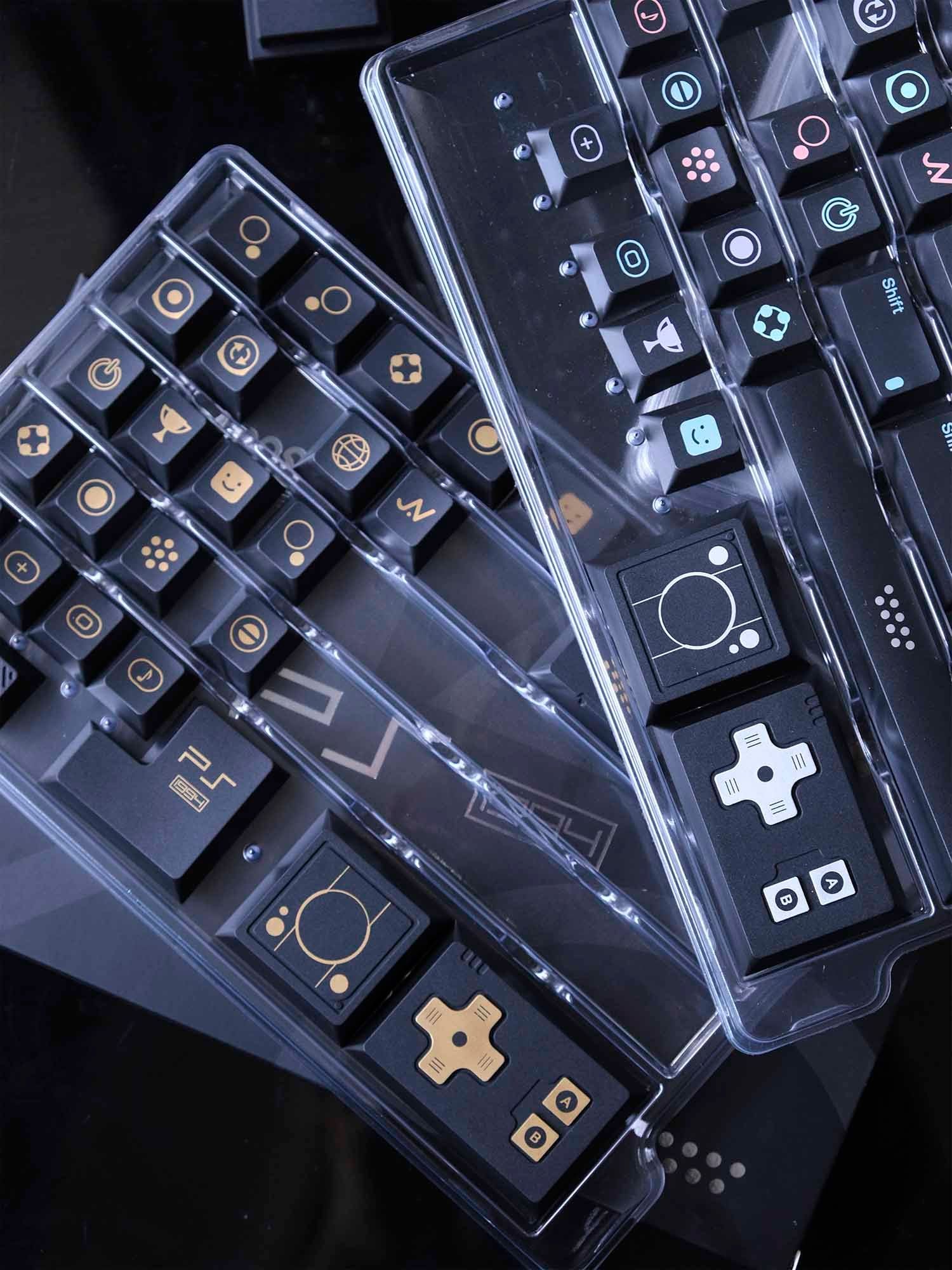 PS 1994 Black & Gold Keycap Set – The Keebs Store