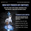  Switch HMX Titan Silver | Clacky | Linear 46g | Công tắc bàn phím cơ | TKS 