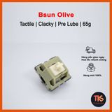  Switch Bsun Olive | Tactile 65g | Công tắc bàn phím cơ | TKS 