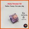  Switch Viola Tricolor v2 | Thocky | Tactile 48g | Công tắc bàn phím cơ | TKS 