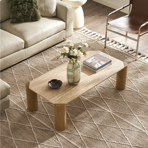  Albie Travertine - Bàn sofa 