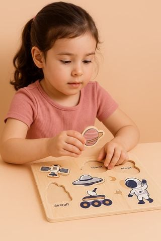 Bảng Đồ Chơi Giáo Dục Khám Phá Vũ Trụ Thông Minh Cho Bé Gỗ Cao Cấp GAPI - TOY06