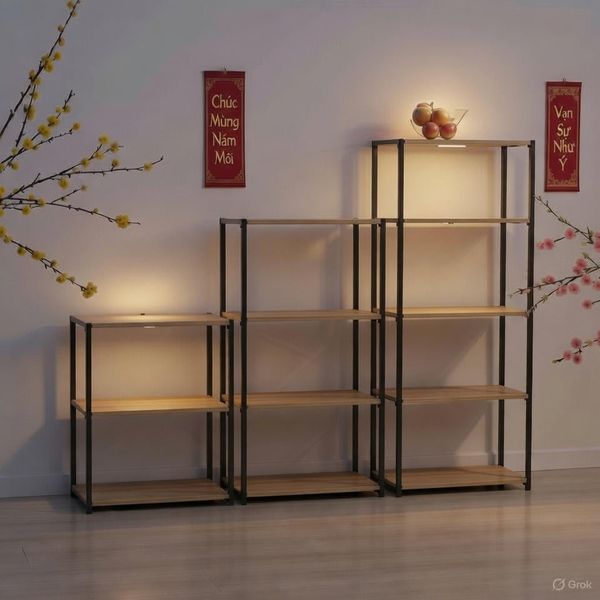 Kệ Nhà Bếp Bobu GAPI 3-5 Tầng Gỗ MDF - GM05