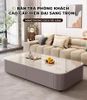 Bàn Trà Sofa Mặt Đá  Bọc Da – Sang Trọng, Hiện Đại - GM167 - Hết hàng