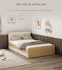 Giường Ngủ, Giường Đơn, Giường Bệt Gỗ MDF Có Ngăn Kéo Để Đồ Tiện Lợi, Hiện Đại GAPI - GP239