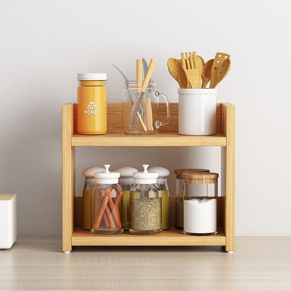 Kệ Gia Vị 2 Tầng Đa Năng Gỗ MDF GAPI - GA18