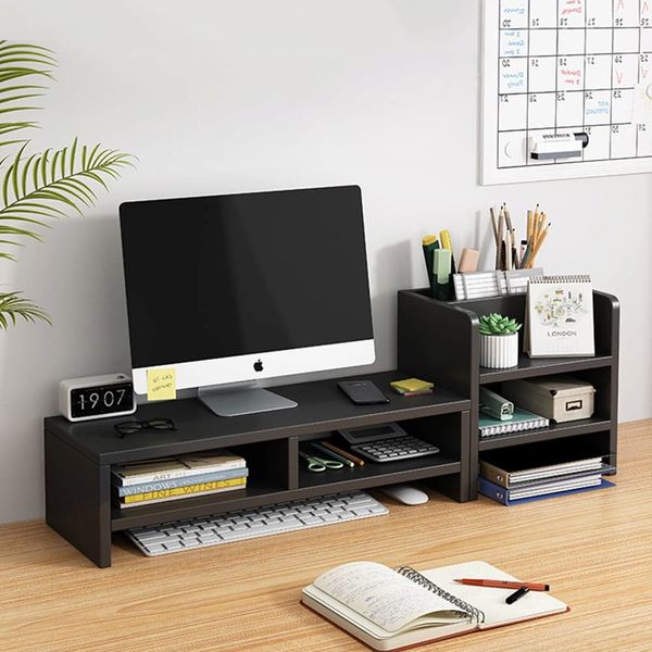 Kệ Máy Tính Để Bàn GAPI Gỗ MDF Màu Trắng GAPI - GP184