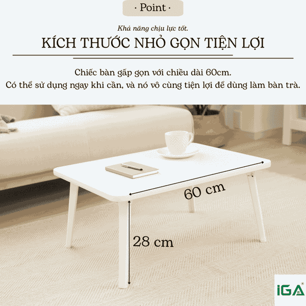 B.à.n L.à.m V.i.ệ.c Thông Minh Gấp Gọn Đa Năng, Hiện Đại GAPI - GP154