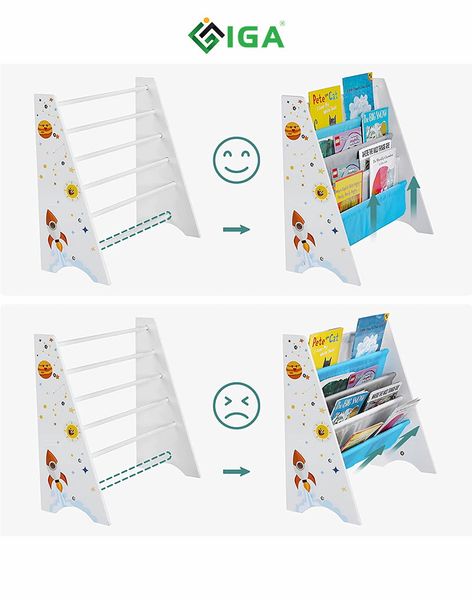 Kệ Sách Sắc Màu GAPI Cho Bé – Gọn Gàng, Ngộ Nghĩnh- IG409