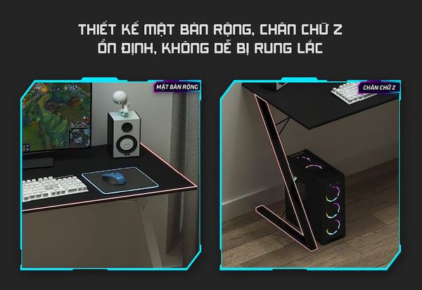 Bàn Gaming chân chữ Z GAPI - GM57